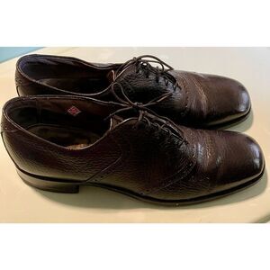 Vintage Stetson Black‎ Leather Dress Shoes Lace Up Men's Size 10.5 C/E US A29